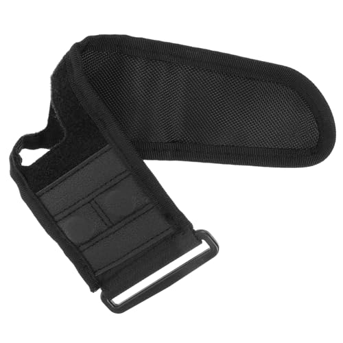 ROMISBABA Magnetisches Golf Messgerät Band Verstellbar mit Rutsch Material Langlebiger Golf Entfernungsmesser Halter für Golfwagen und Schläger Praktisches Golfzubehör Schwarz von ROMISBABA