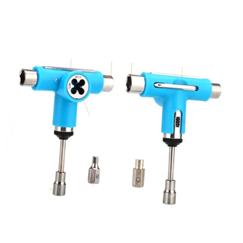 ROMISBABA Multifunktionales All in One T Tool Skateboard Werkzeug Set Tragbar aus Robustem Stahl und Abs Geeignet für Skateboards und Cruiser Inklusive Ratsche Blau ROMISBABA Multifunktionales All in One T Tool Skateboard Werkzeug Set Tragbar aus Robustem Stahl und Abs Geeignet für Skateboards und Cruiser Inklusive Ratsche Blau von ROMISBABA