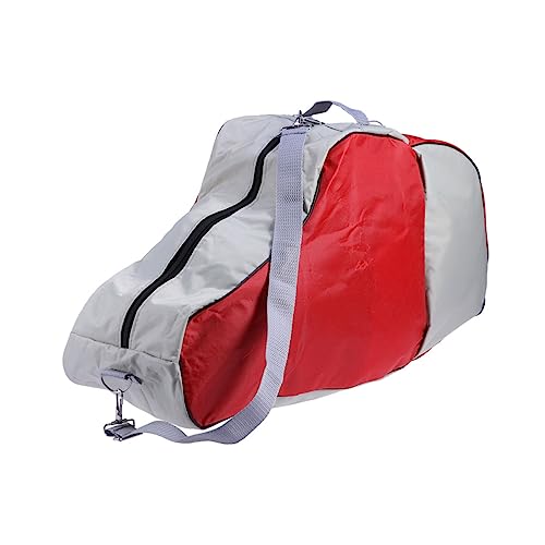 ROMISBABA Oxford Skating Tasche Rot Robuste Rollschuhtasche aus Oxford Verstellbarem Schultergurt Geräumiges Fach für Inline Rollschuhe Langlebiger Skatesack für Erwachsene von ROMISBABA