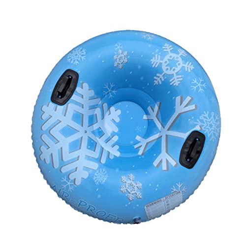 ROMISBABA PVC Tube Aufblasbarer Winter Rodelschlitten Schwerlast Dickes PVC Material Kältebeständig Strapazierfähig für Outdoor Schnee Rodeln Erwachsene Familie von ROMISBABA