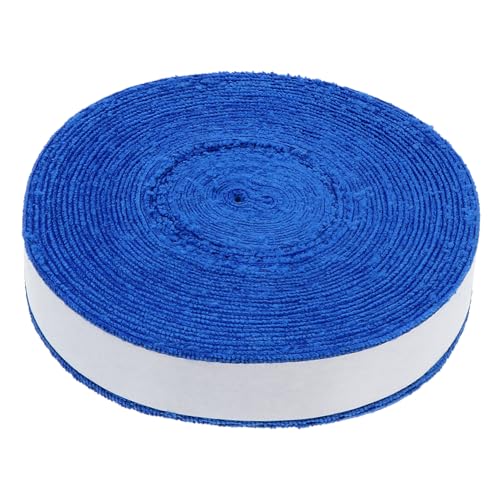 ROMISBABA Rutschfestes Tennisgriffband Overgrip Sweatband aus Langlebigem Polyester für Schweißabsorption und Sicheren Halt Komfortables Wickelband in Attraktivem Blau für Tennis von ROMISBABA