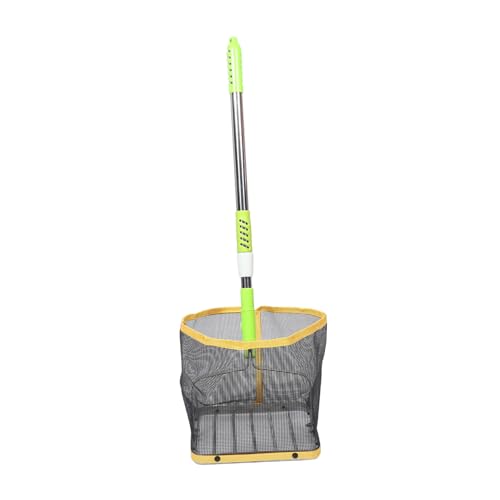ROMISBABA Teleskopischer Tischtennisball Sammler mit Großer Kapazität Robustes Edelstahl Design Verstellbarer Griff für Unterschiedliche Höhen Multifunktionaler Ballsammler und Ballspender von ROMISBABA