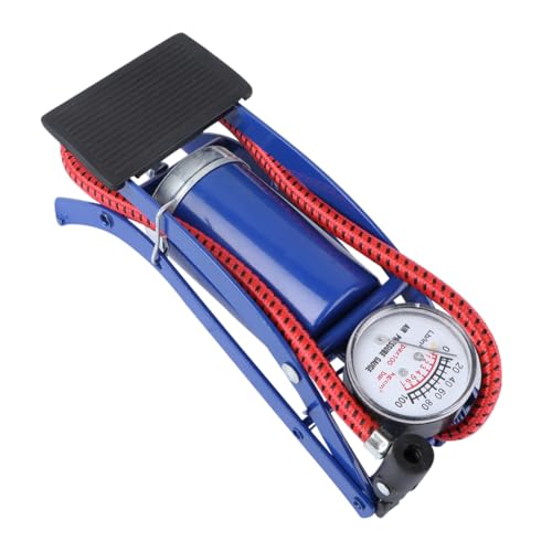 ROMISBABA Tragbare Fahrradpumpe Fußpumpe Hochdruck Reifenluftpumpe mit Manometer für Auto Motorrad und Fahrrad Leicht und Multifunktional Geeignet für gängige von ROMISBABA