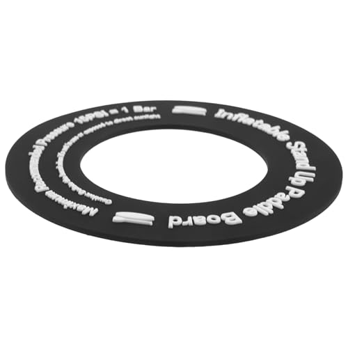 ROMISBABA Ventildichtung Rund Paddle Board Ventilpad Langlebig Ersatz Dichtung für Aufblasbare Luftmatratze Sup und Outdoor Zubehör Schwarz von ROMISBABA