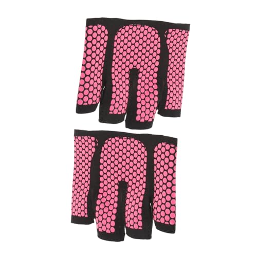 ROMISBABA Workout Handschuhe Halbfinger rutschfest mit Gepolsterter Handfläche Atmungsaktiv für Yoga Radfahren und Fitness für Damen und Herren Schweißabsorbierend Griffigkeit von ROMISBABA