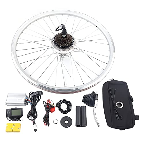 ROMYIX 36V 250W Ebike Umbausatz für Elektrofahrrad 26 Zoll Hinterrad Elektrofahrrad Nabenmotor Kit Brushless Gearless Nabenmotor von ROMYIX