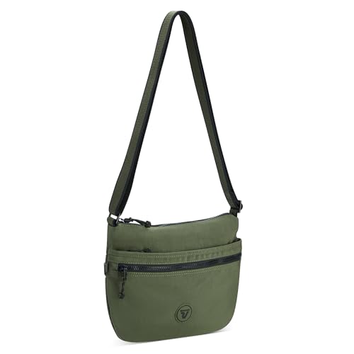 RONCATO Crossbody Donna 2 Comparti Rolling Militärgrün für Damen, Armeegrün, Talla única, Koffer von RONCATO