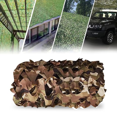 RONGESAEFS Tarnnetz 4x4m(13x13ft) tarnnetz Sonnenschutz,für Tarndekoration, Terrassen-Sonnenschutz, Outdoor-Camping von RONGESAEFS