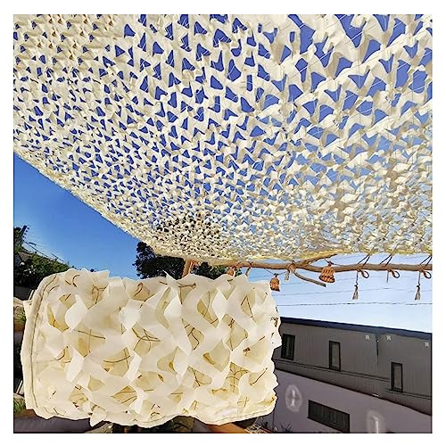 tarnnetz beige 2x2m,2x3m, 2x4m, 3x3m, 3x4m, 3x5m, 4x4m, 4x6m tarnnetz sonnenschutz camouflage netz für Militärdekoration,Jagd,Camping,Outdoor-Anti-Aging-Schatten-netzabdeckung(Size:2x3m(6.5x9.8ft)) von RONGESAEFS
