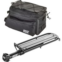 ROSE Set Sattelstützgepäckträger Rack SP mit Tasche Easybag von ROSE