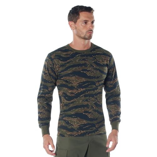 ROTHCO Herren Camouflage-T-Shirt, langärmlig, Tigerstreifen, Größe XXL von ROTHCO