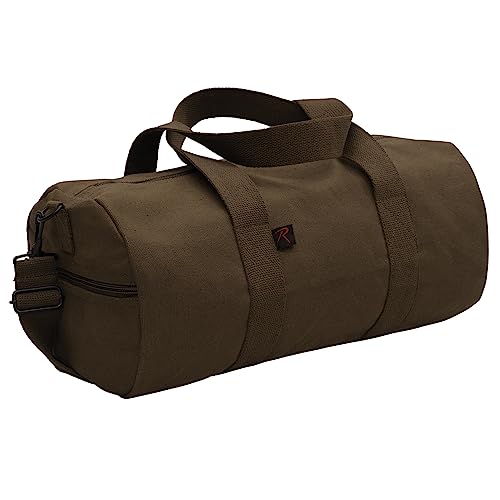 Rothco Segeltuch Schulter Duffle Bag Duffel Gym Bag für Männer Frauen Sport Duffel Bag, Earth Brown, 17 Inches von ROTHCO