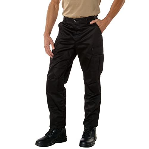 Rothco Tactical BDU Pants, XL (39"-43" Waist), Black von ROTHCO