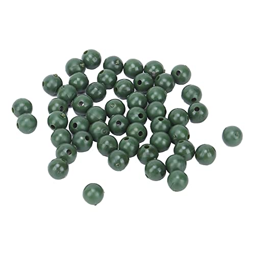 RPGJSLKF Weiche Gummi-Angelperlen, runde Kunststoff-Rig-Perlen, Angelschnur-Stopper-Set, weiche Gel-Perlen, die das Angelzubehör attraktiver Machen (Green) von RPGJSLKF