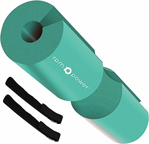 RPM Power Langhantel Polster - hip thrust polster, stangenpolster fitness pad, polster für langhantel und nackenpolster fitness Ideal für Squats Lunges Hip Thrusts (Wasserblau) von RPM Power