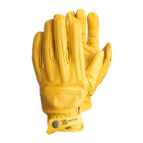 RS BASTLER Premium Arbeitshandschuhe Montage-Handschuhe aus Leder/Größe 11, 1 Paar/Gelb/aus hochwertigem perforiertem Ziegenleder Montagehandschuhe/Handschuhe/Modernes Design von RS