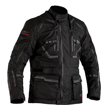 RST Pro Paragon 6 Airbag, Textiljacke wasserdicht - Schwarz/Grau - 4XL von RST