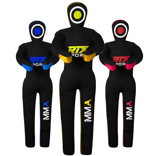 RTX MMA Judo Grappling Dummy -Boxenbeutel Brazilian BJJ Jiu Jitsu Standposition Wrestling BJJ Dummy Martial Arts Boxkartontraining Dummies - Leinwand - Ungefüllt von RTX SPORTS