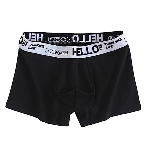 RUDDOG 4 Pack/Männer Panties Boxershorts Mann Unterwäsche Atmungsaktiv U Konvex-Black,4XL 80-95Kg von RUDDOG