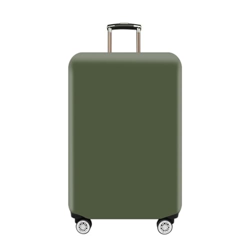 Hoch Elastisch Einfarbig Gepäckabdeckung Stretch Stoff Kofferschutz Gepäck Verdickte Staubdichte Kofferabdeckung für 18-32 Zoll Koffer Reisezubehör (Grün, L: Passt 26-28 Zoll) von RUILBJ