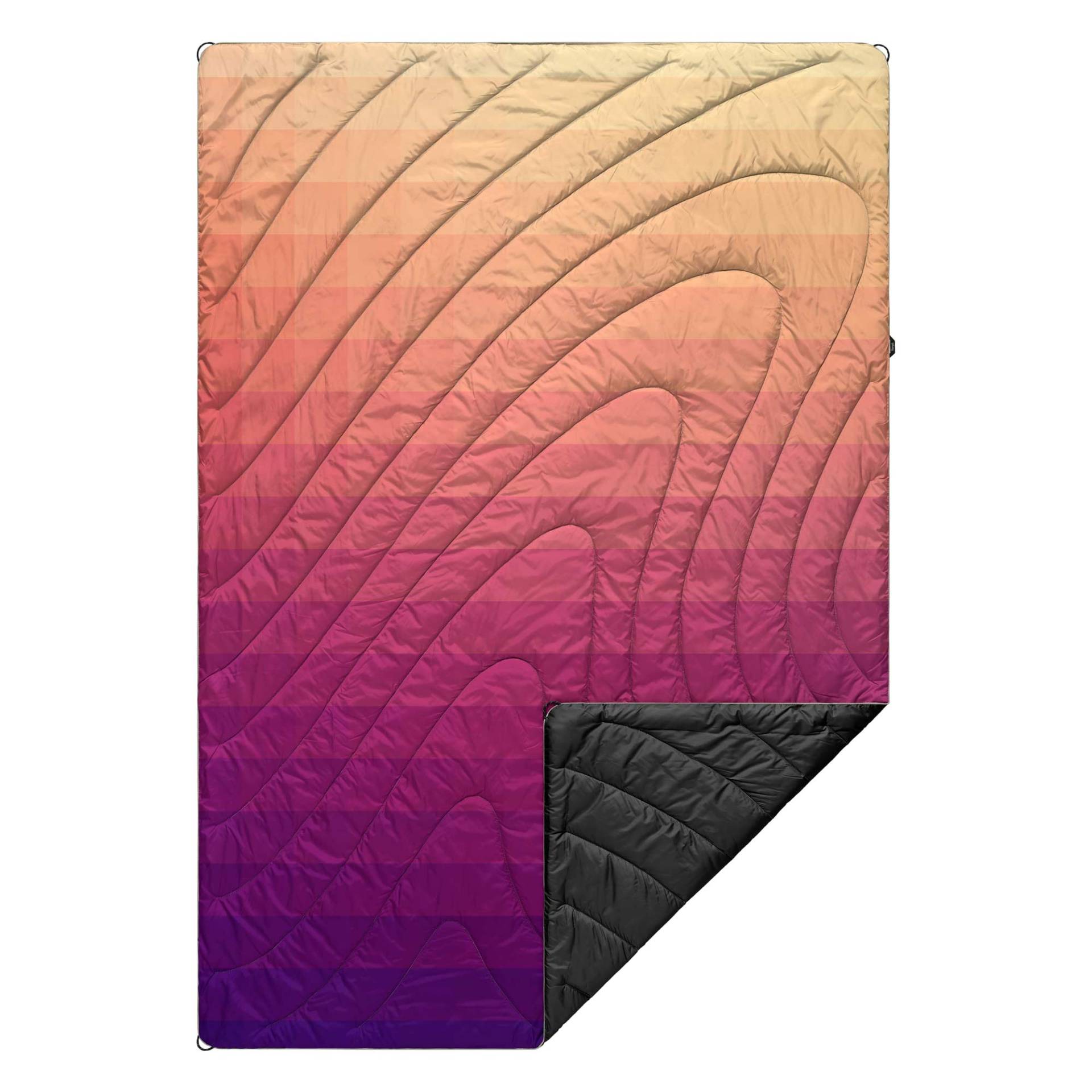 RUMPL Blanket ORIGINAL PUFFY PRINTED  / 1 PERS, dawn pixel fade von RUMPL