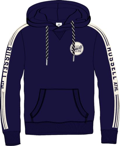 RUSSELL ATHLETIC A00402-NA-190 Russell ATHL - Pullover Hoody Sweatshirt Herren Navy Größe M von RUSSELL ATHLETIC