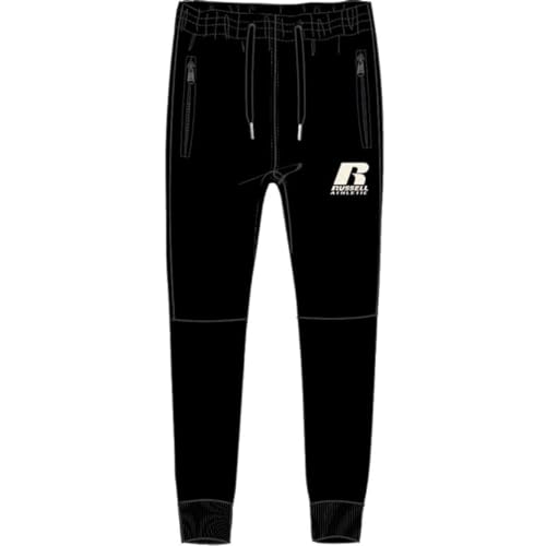RUSSELL ATHLETIC A00742-IO-099 R - Cuffed Pant Pants Herren Black Größe M von RUSSELL ATHLETIC