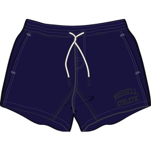 RUSSELL ATHLETIC A00871-NA-190 Logo Swim Shorts Shorts Herren Navy Größe M von RUSSELL ATHLETIC