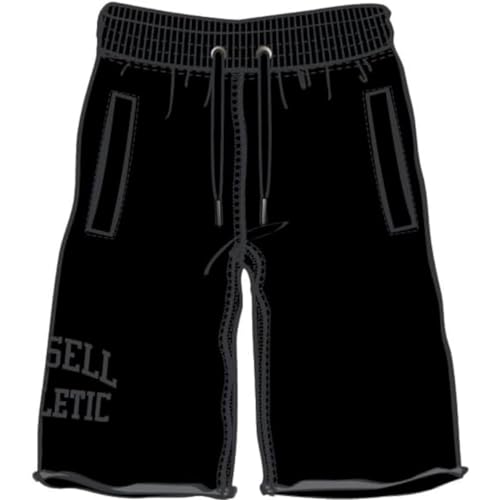 RUSSELL ATHLETIC A00901-IO-099 Logo Embossed Shorts Shorts Herren Black Größe M von RUSSELL ATHLETIC
