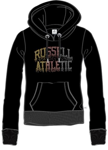 RUSSELL ATHLETIC A01082-IO-099 Pullover Hoody Sweatshirt Damen Black Größe L von RUSSELL ATHLETIC