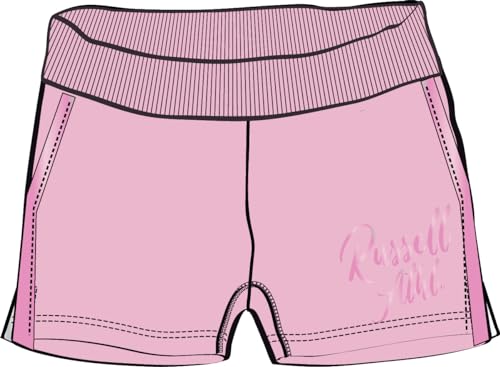RUSSELL ATHLETIC A11101-PL-651 SL Satin Logo-Shorts Shorts Damen PINK Lady Größe XL von RUSSELL ATHLETIC