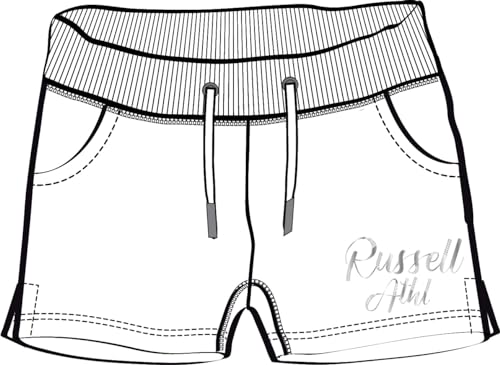 RUSSELL ATHLETIC A11401-UW-001 SL-Shorts Shorts Damen White Größe S von RUSSELL ATHLETIC