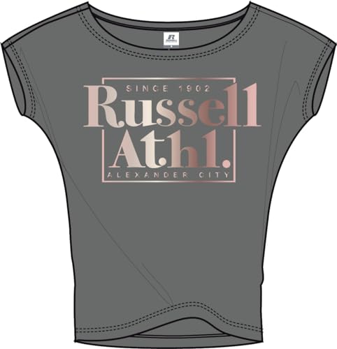 RUSSELL ATHLETIC A11441-BN-039 Kimono Loose FIT TOP Sweatshirt Damen Brushed Nickel Größe L von RUSSELL ATHLETIC