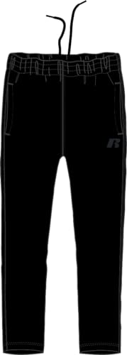 RUSSELL ATHLETIC A20082-IO-099 Open Leg Pant Pants Herren Black Größe L von RUSSELL ATHLETIC