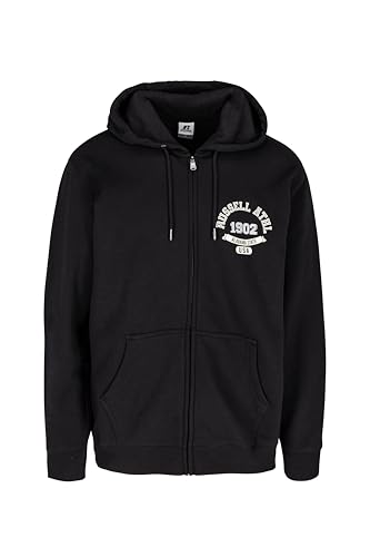 RUSSELL ATHLETIC A20172-IO-099 Zip THR Hoody Sweatshirt Herren Black Größe S von RUSSELL ATHLETIC