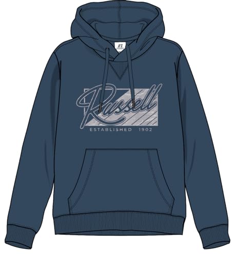 RUSSELL ATHLETIC A20282-DN-185 Pullover Hoody Sweatshirt Herren Denim Größe XL von RUSSELL ATHLETIC
