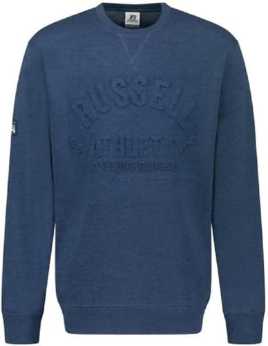 RUSSELL ATHLETIC A20372-DD-189 Sweatshirt Sweatshirt Herren Dark Denim Marl Größe L von RUSSELL ATHLETIC
