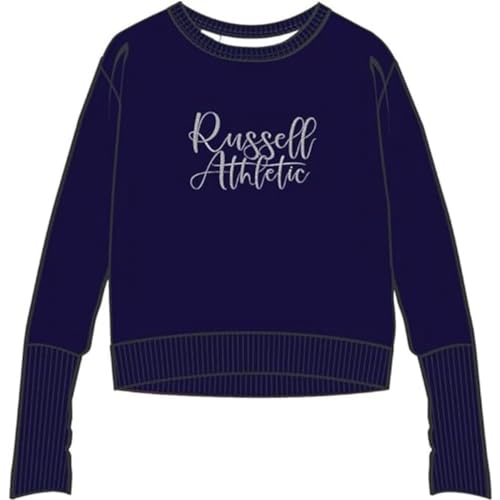 RUSSELL ATHLETIC A21071-NA-190 Scripted-Sweatshirt Sweatshirt Damen Navy Größe M von RUSSELL ATHLETIC