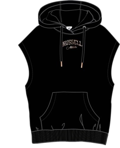RUSSELL ATHLETIC A21352-IO-099 Hoody Singlet Sweatshirt Damen Black Größe M von RUSSELL ATHLETIC