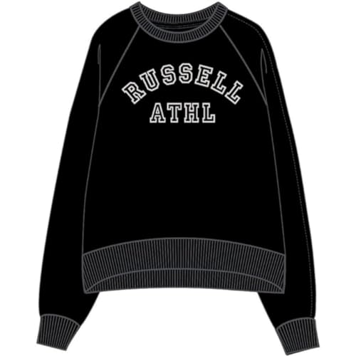 RUSSELL ATHLETIC A21592-IO-099 CREWSWEAT Sweatshirt Damen Black Größe M von RUSSELL ATHLETIC