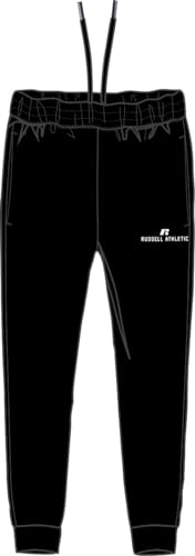 RUSSELL ATHLETIC A31001-IO-099 Cuffed Leg Pant Pants Herren Black Größe M von RUSSELL ATHLETIC