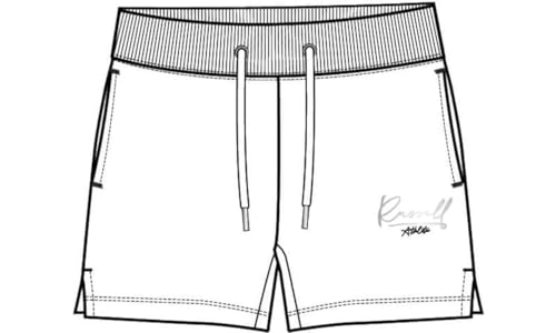 RUSSELL ATHLETIC A31271-UW-001 Baker-Shorts Shorts Damen White Größe M von RUSSELL ATHLETIC