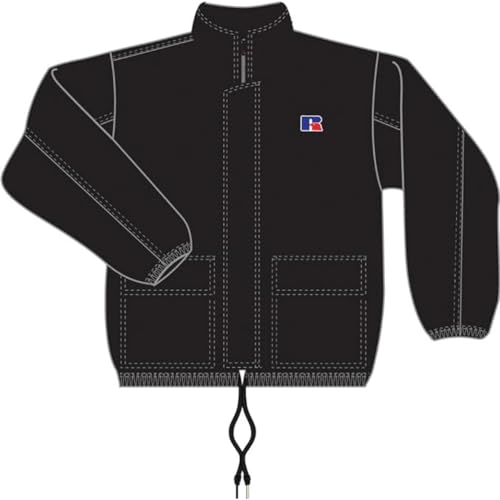 RUSSELL ATHLETIC E06161-IO-099 FULL ZIP KAGOUL Jacket Herren BLACK Größe XL von RUSSELL ATHLETIC