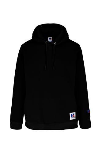 RUSSELL ATHLETIC E26072-IO-099 Pullover Hoody Sweatshirt Herren Black Größe M von RUSSELL ATHLETIC