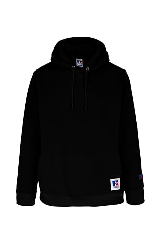 RUSSELL ATHLETIC E26072-IO-099 Pullover Hoody Sweatshirt Herren Black Größe S von RUSSELL ATHLETIC