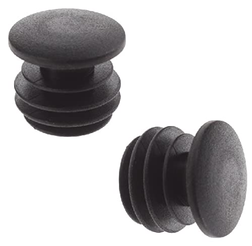 RV-Parts 2 Stück Fahrrad Lenker Ende Stopfen Kappen MTB 20mm Bar End Plugs Gummi schwarz von RV-Parts