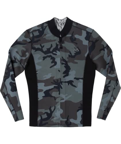 RVCA Mens 2mm Front Zip Wetsuit Jackets - Balance (Camo, Large) von RVCA