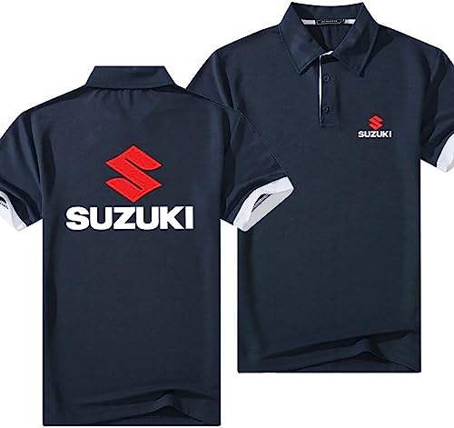 Herren Golf Poloshirt Für Suzuki Print Sommer Kurzarm Strand Kleidung Frau Mode Sommer Atmungsaktiv T-Shirts Sport Top,E,M von RWRAPS