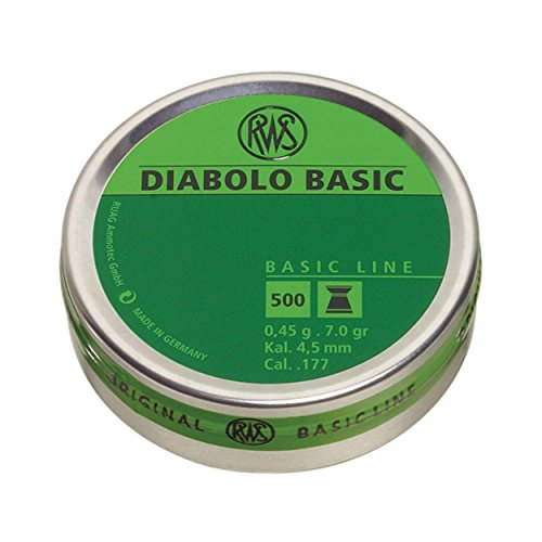 RWS DIABOLO BASIC 4.50mm 0.45g/6.95gr (500Stck) von RWS