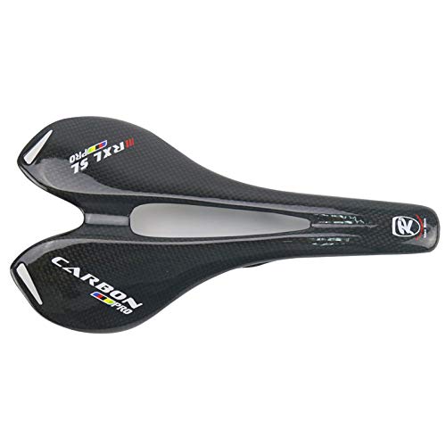 RXL SL Carbon Sattel schwarz 3K glänzend Komfort Fahrradsättel 270 * 141mm Carbon rennradsattel MTB Sattel Carbon von RXL SL